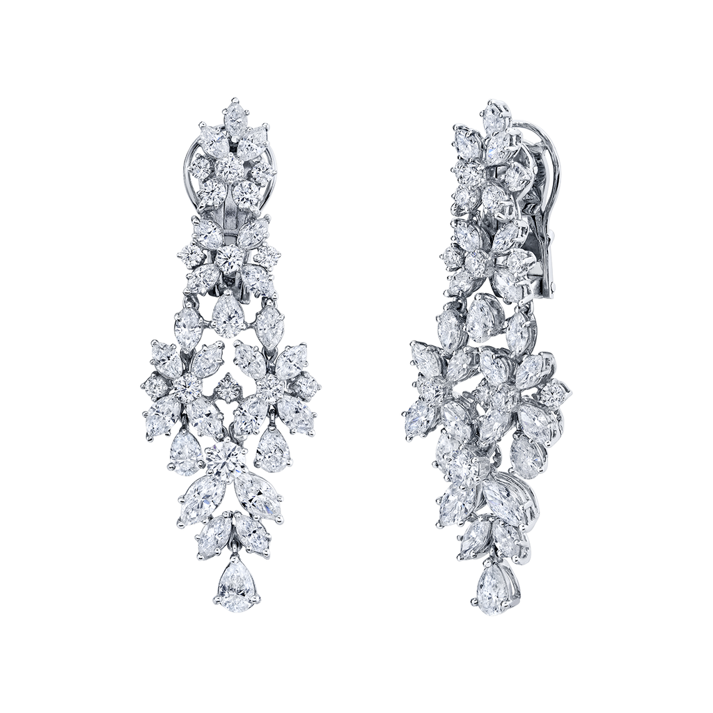 deBoulle Collection Mixed Cut Diamond Earrings
