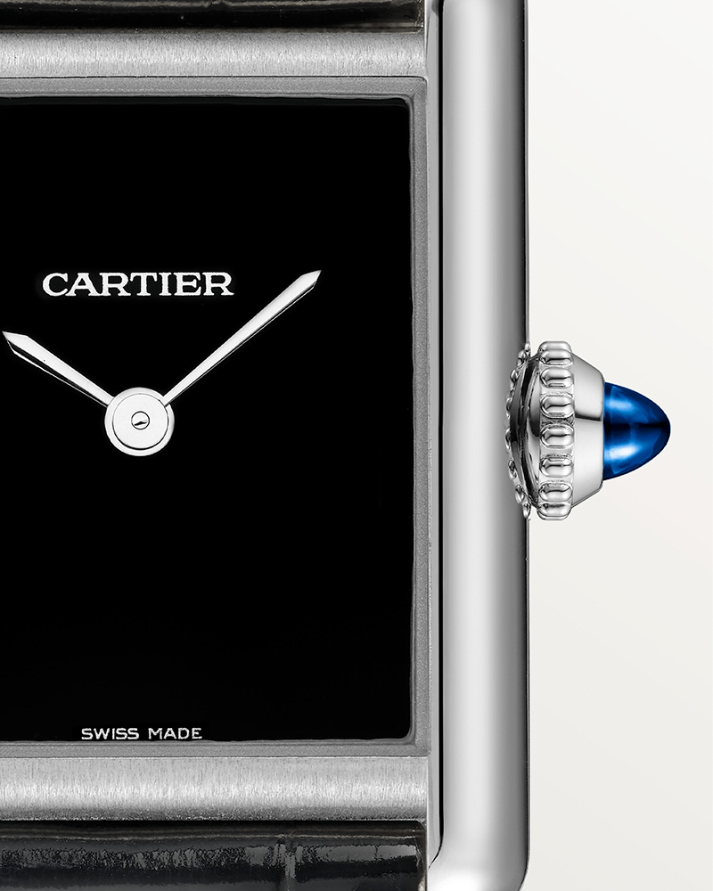 TANK MUST, SMALL, QUARTZ, STEEL, LEATHER