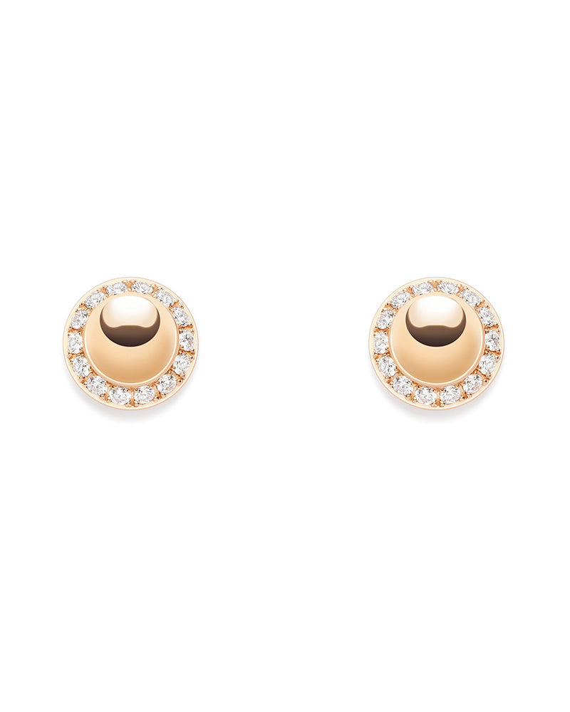 POSSESSION EARRINGS, PINK GOLD 5N, DIAMONDS