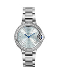 BALLON BLEU DE CARTIER, 33 MM, AUTOMATIC, STEEL, DIAMONDS