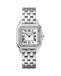 PANTHERE DE CARTIER, MEDIUM, STEEL, DIAMONDS