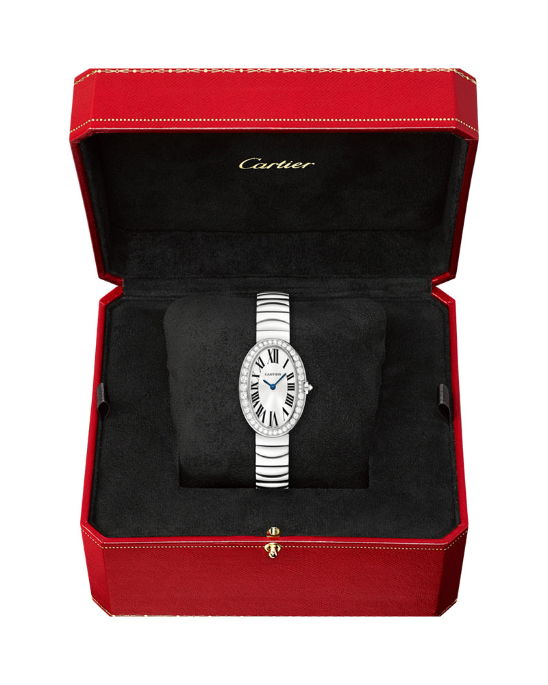 Baignoire, Small, Rhodium-Finish 18K White Gold, Diamonds