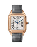 SANTOS DUMONT, LARGE, ROSE GOLD, LEATHER