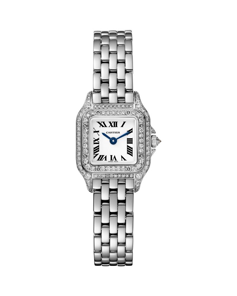 PANTHERE DE CARTIER, MINI, WHITE GOLD, DIAMONDS