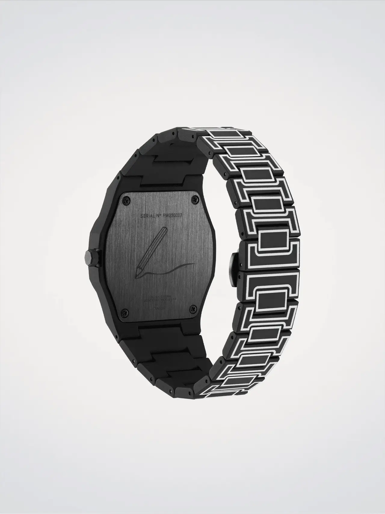 D1Milano Polycarbon Black Sketch 40MM D1-PCBJ33