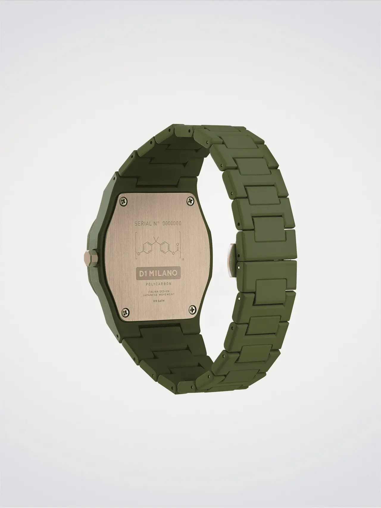 D1Milano Polycarbon Military Green 40MM D1-PCBJ22