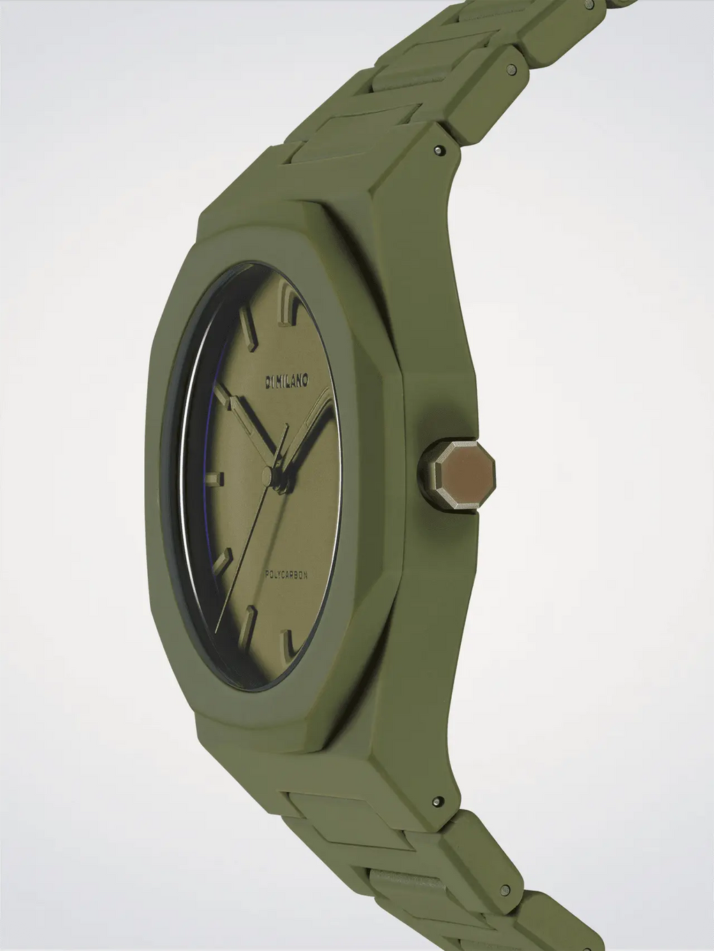 D1Milano Polycarbon Military Green 40MM D1-PCBJ22