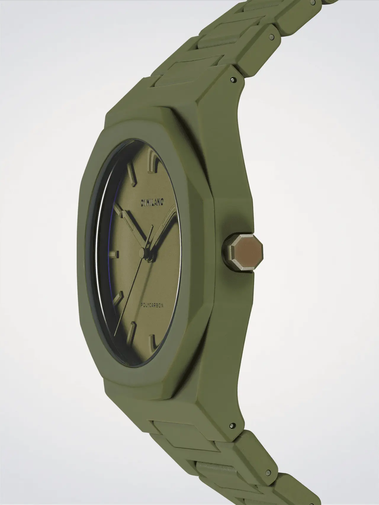 D1Milano Polycarbon Military Green 40MM D1-PCBJ22