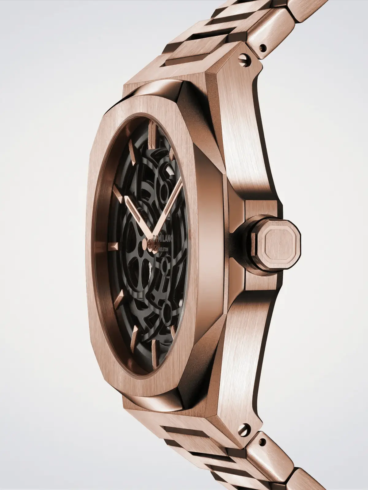 D1Milano Skeleton Rose Gold 41MM D1-SKBJ12