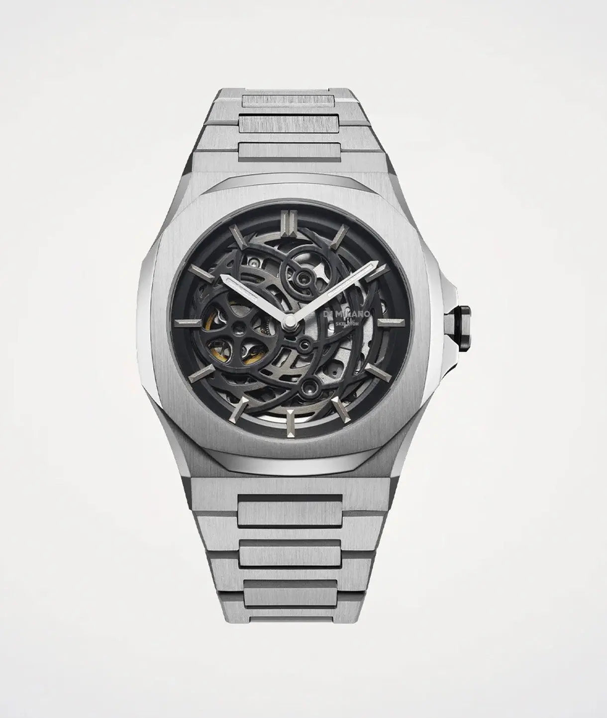 D1Milano Skeleton Silver 41MM D1-SKBJ10