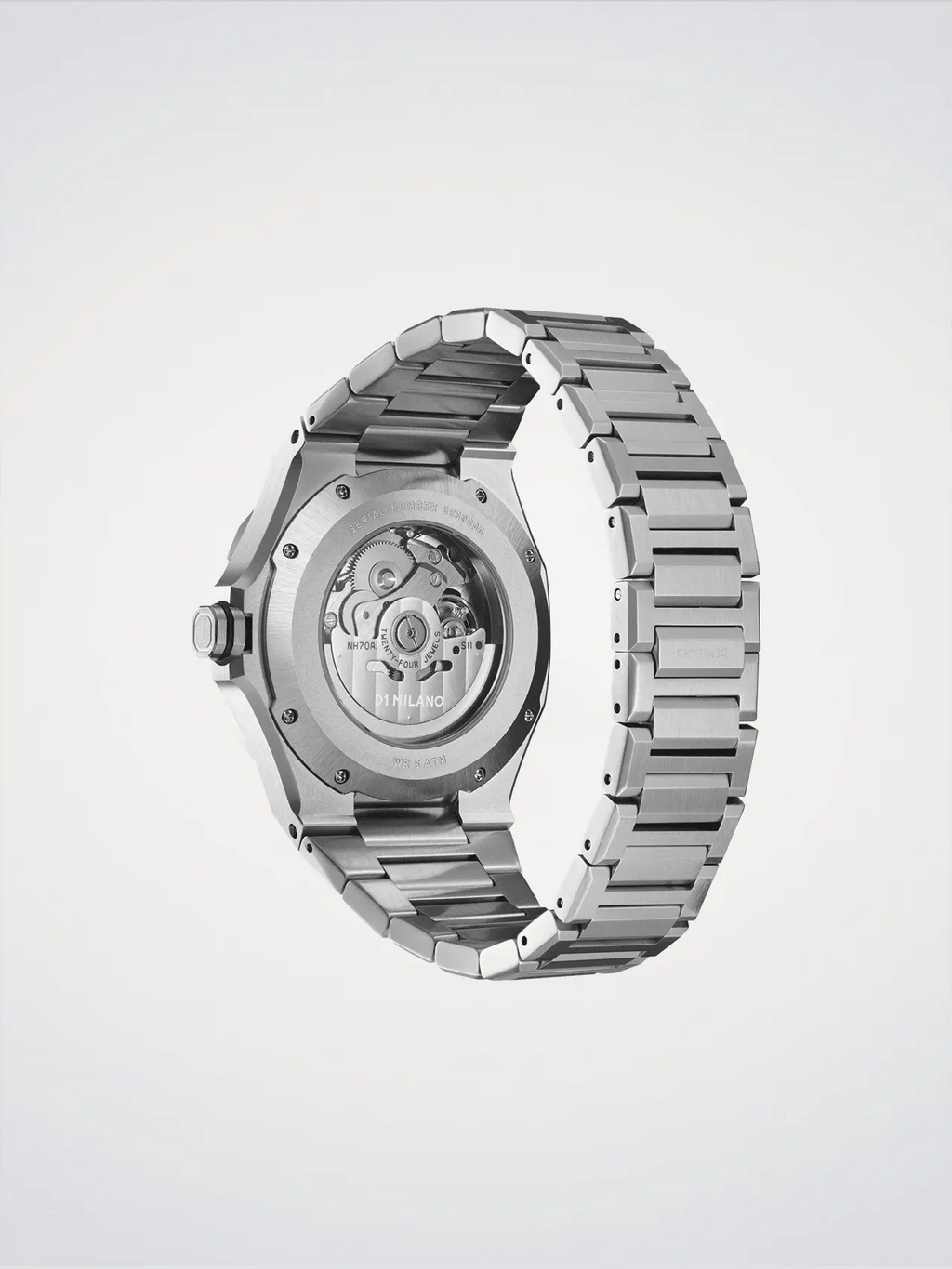 D1Milano Skeleton Silver 41MM D1-SKBJ10