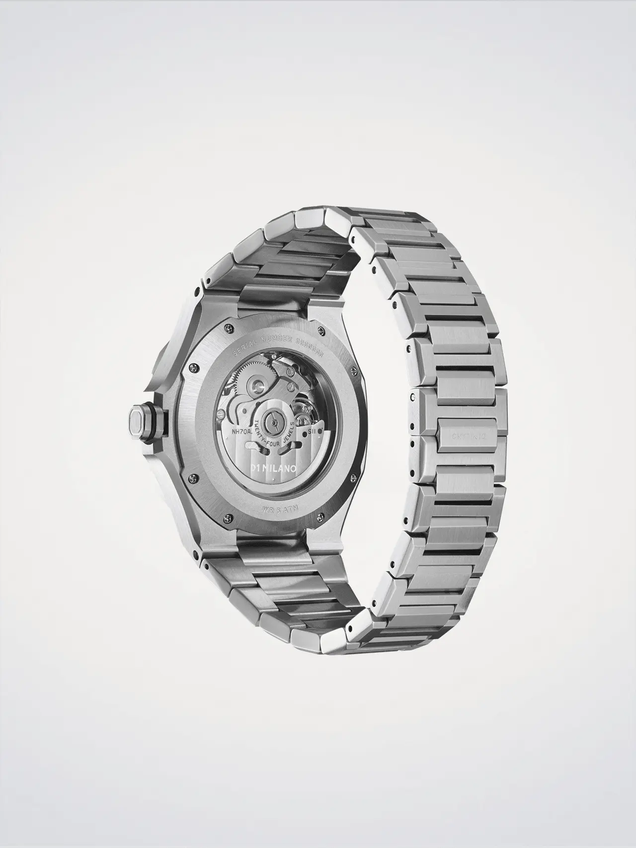 D1Milano Skeleton Silver 41MM D1-SKBJ10