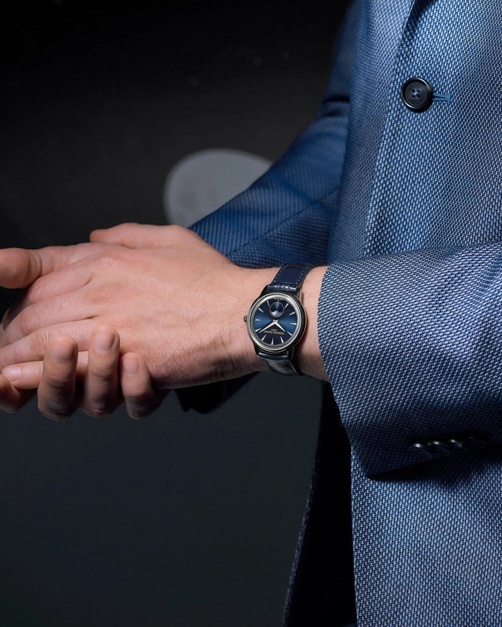 Frederique Constant Moneta Moonphase 37mm FC-206N3S6