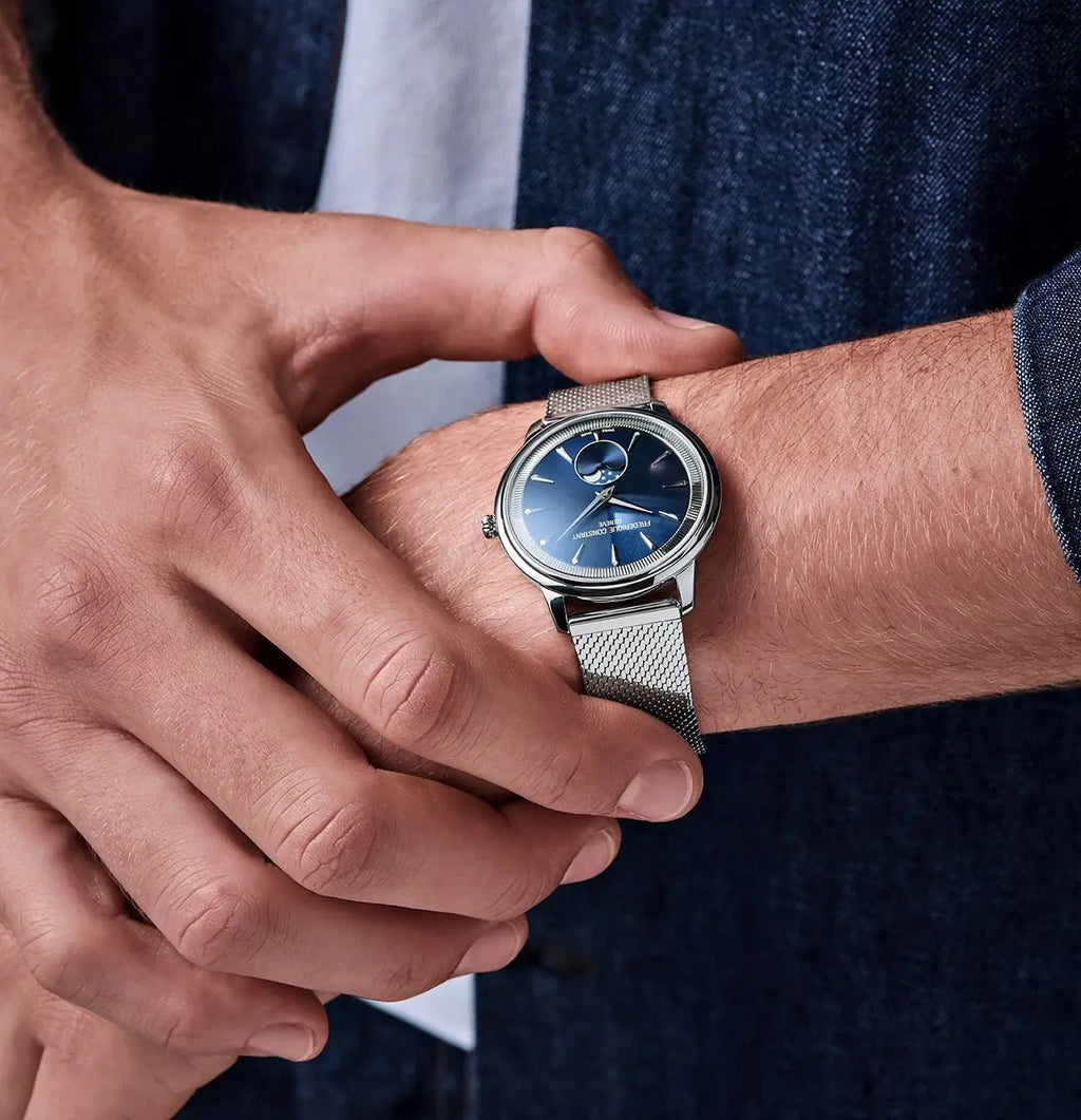 Frederique Constant Moneta Moonphase 37mm FC-206N3S6B