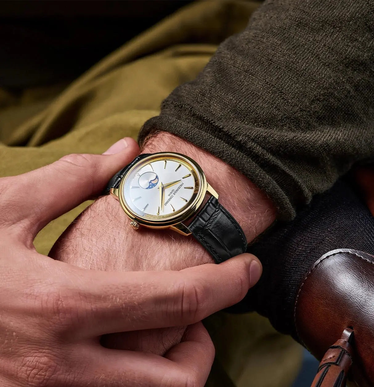 Frederique Constant Moneta Moonphase 37mm FC-206S3S5