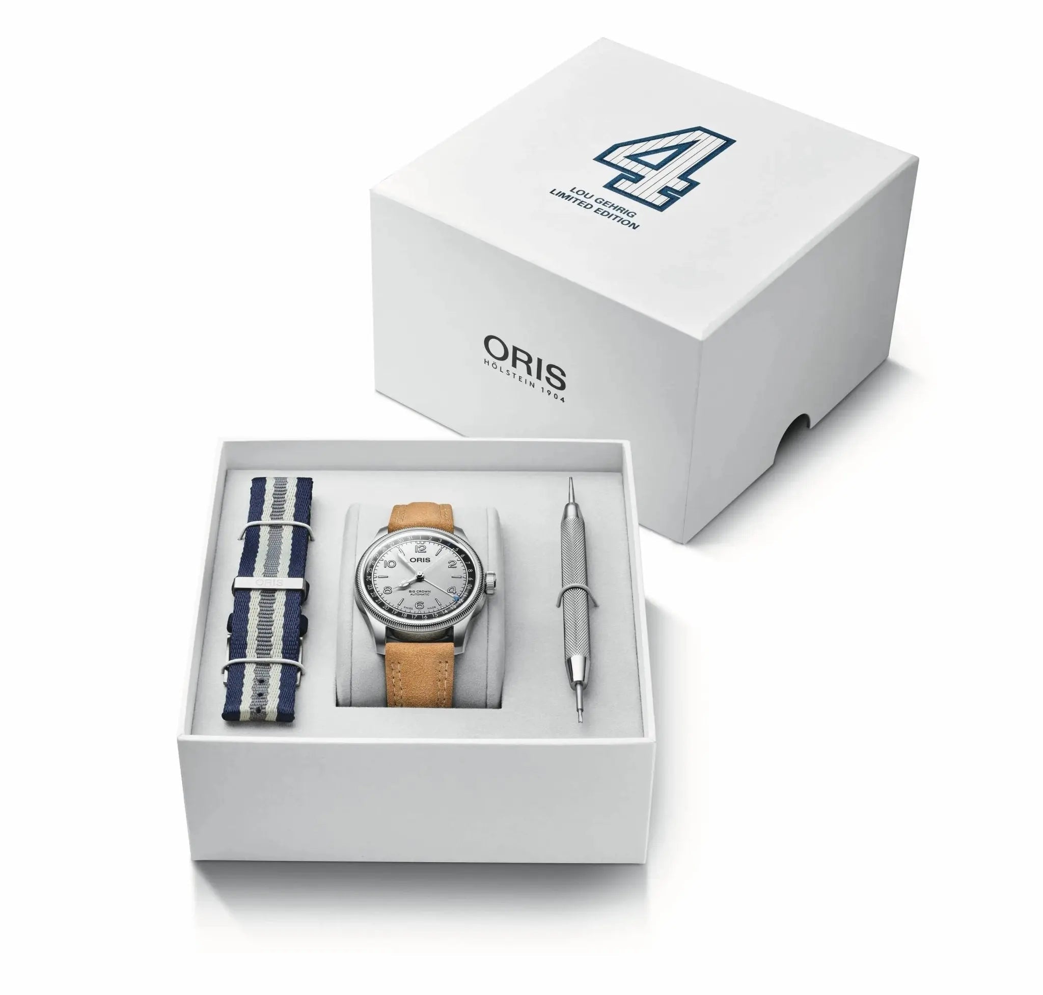 ORIS BIG CROWN POINTER DATE Lou Gehrig Limited Edition 40MM 01 754 7785 4091-Set